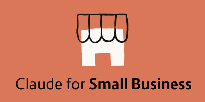 The Claude for Small Business logo, a simple storefront icon next to the wordmark